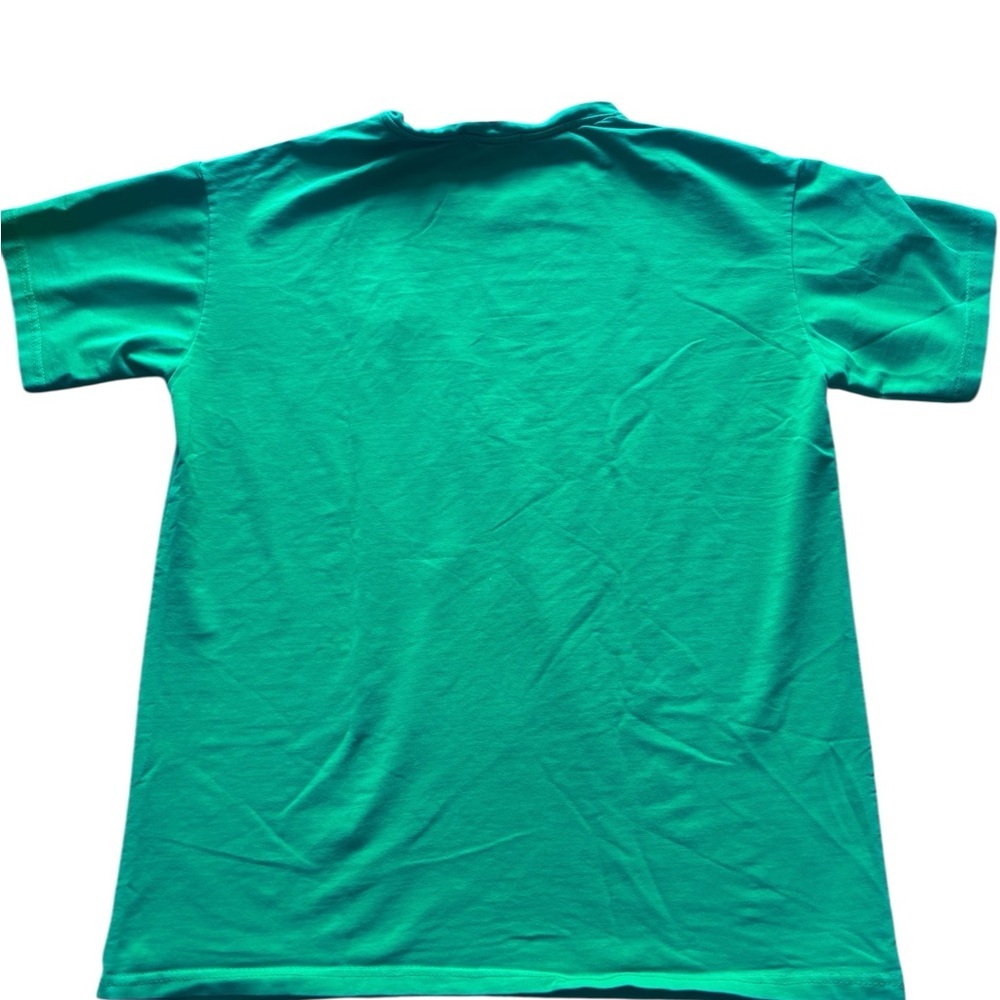 AMI Alexandre Mattiussi Green Heart Logo T Shirt Minimal Designer Tee - Picture 5 of 6